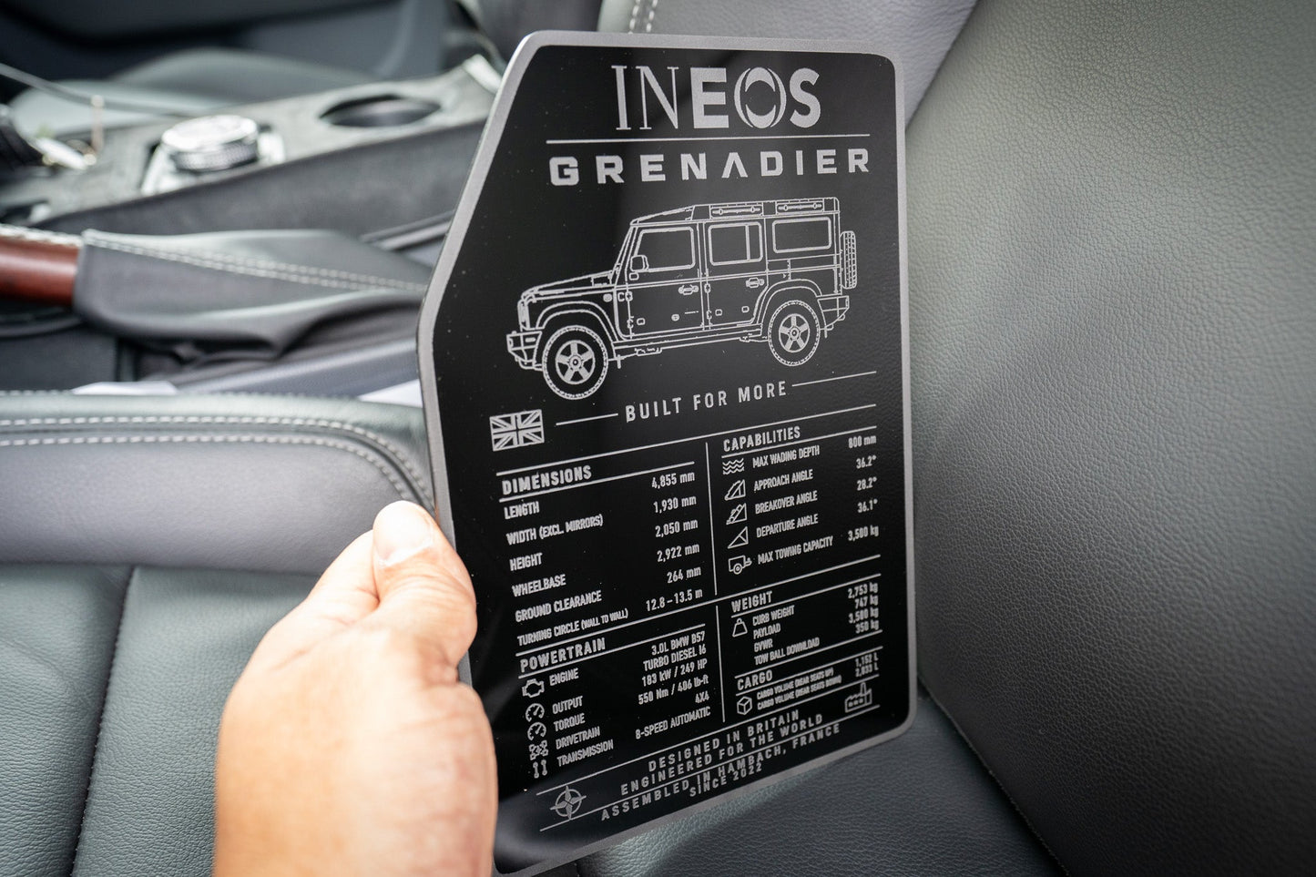 Spec Plate for Cargo Door - 2024+ Grenadier Station Wagon