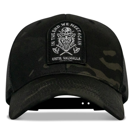 In The End, We Meet Again - Until Valhalla Patch Snapback Hat