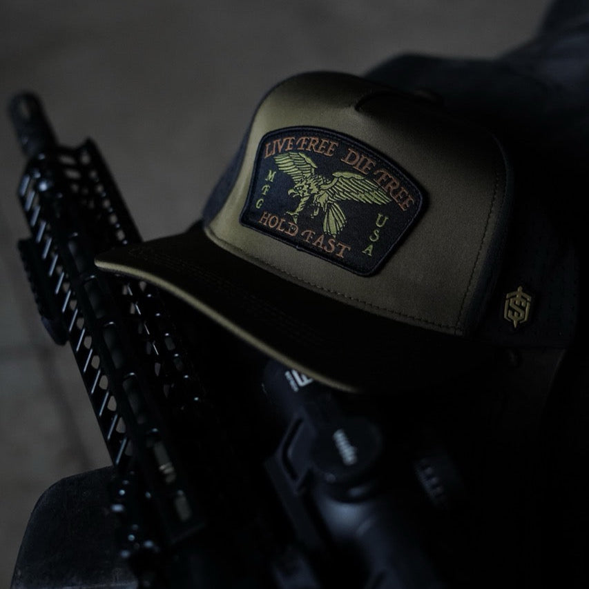 Live Free Hat - OD Green