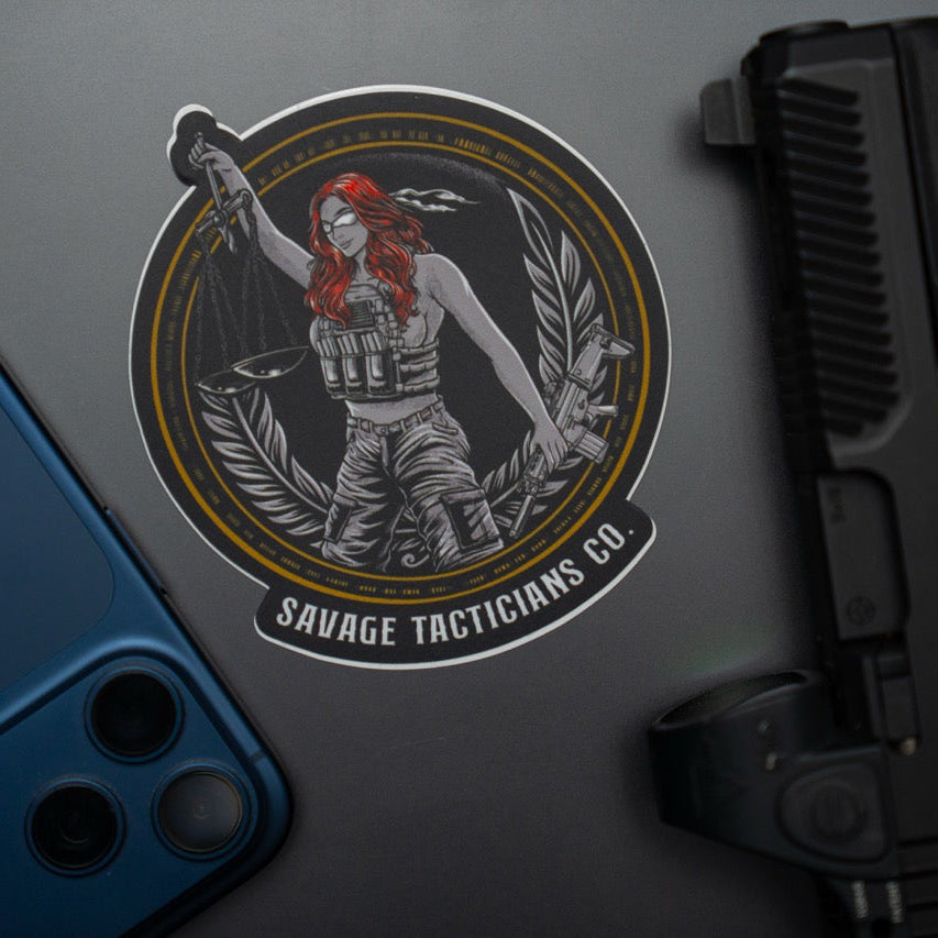 Lady Justice Sticker