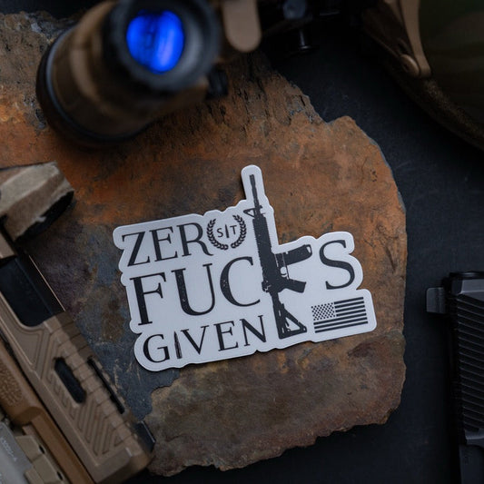 Zero Fucks Given Sticker