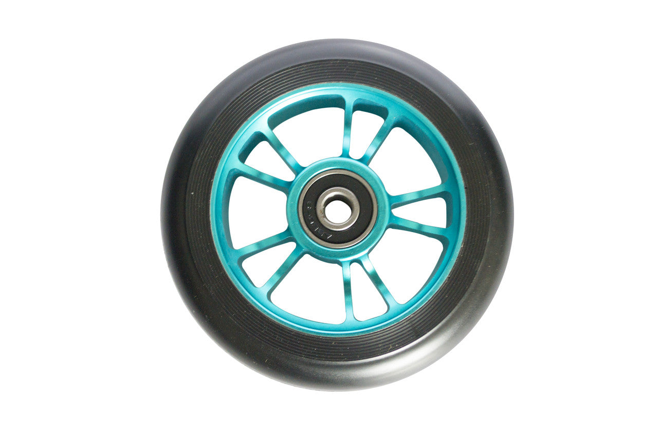 Envy Colt Scooter Wheel 100mm - Teal/Black (Pair)