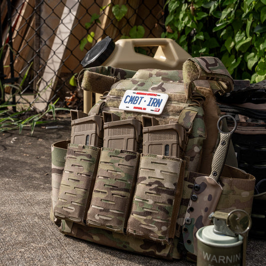 CMBTIRN AMERICAN LIFESTYLE LICENSE PLATE 3D PVC PATCH