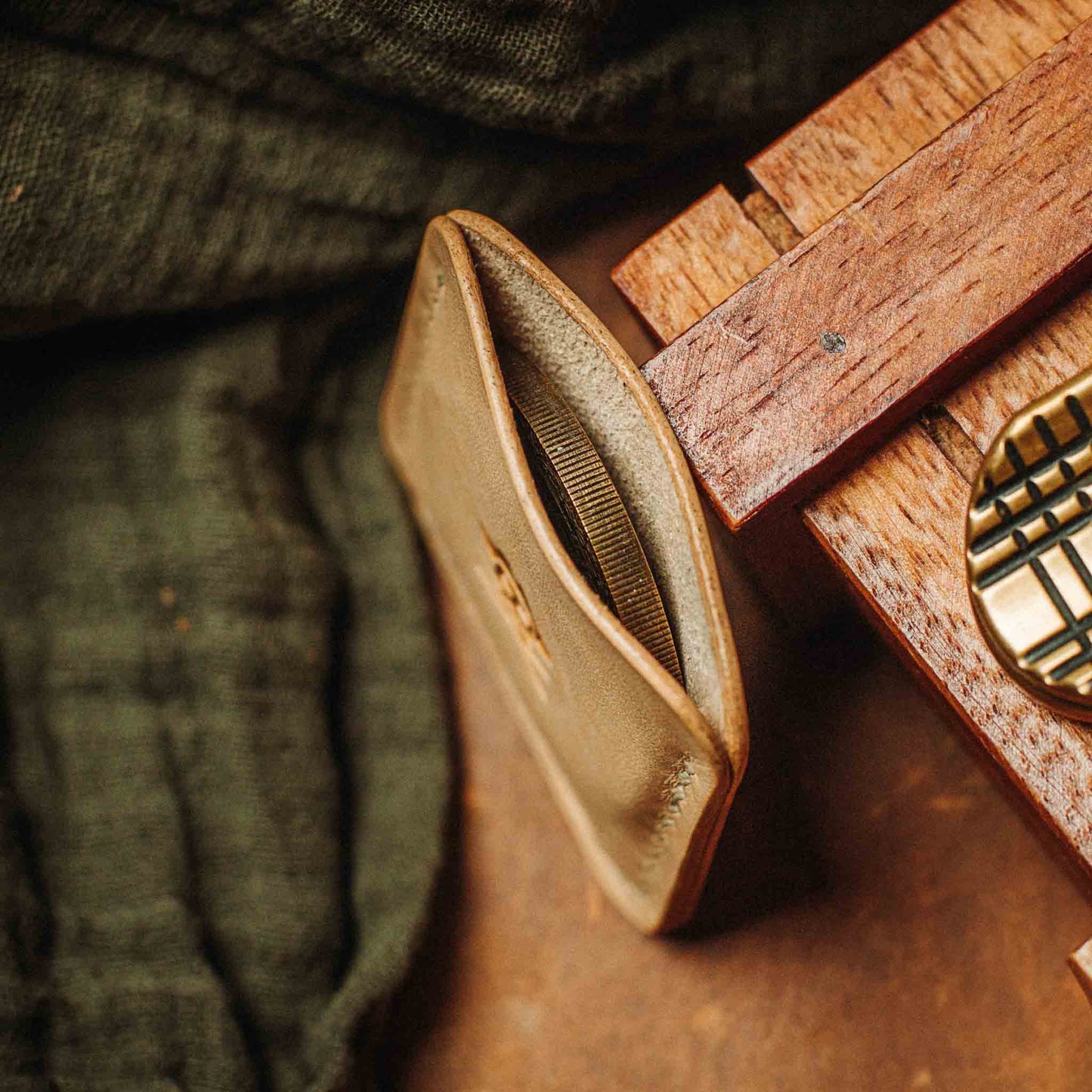 Pirate Goods Peso Pocket v3 Coin Holder – Leather Challenge Coin Case for EDC