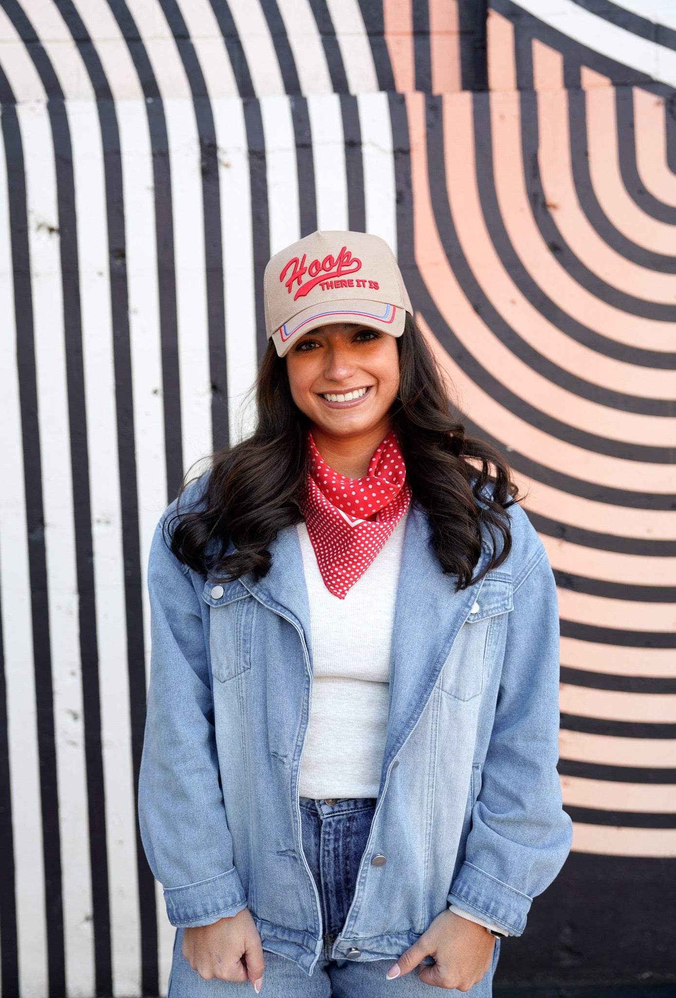Hoop there it is - Tan Vintage Trucker Hat