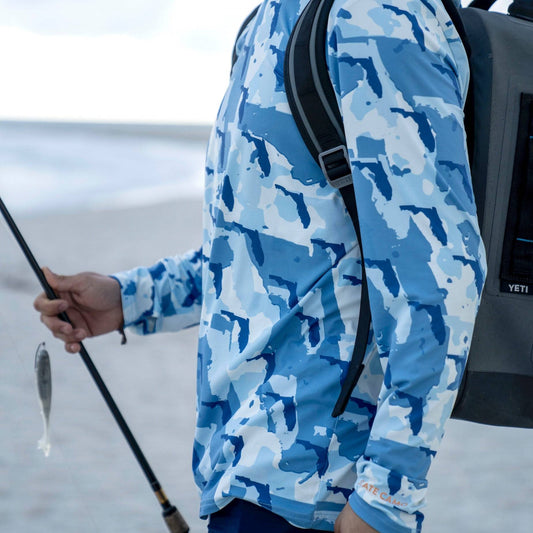Florida Camo - Fishing Long Sleeve Hoodie