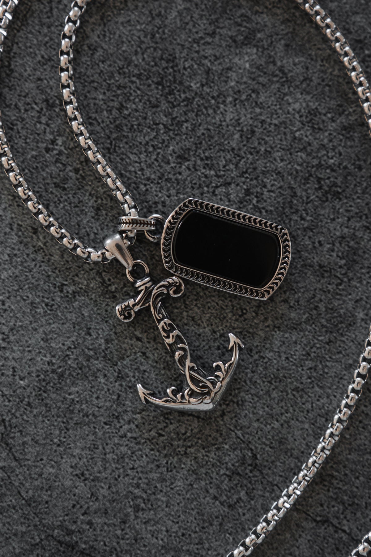 Anchored in Darkness Necklace