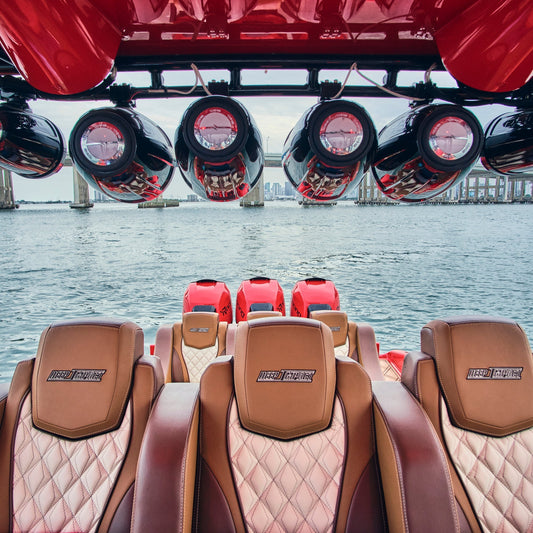 NXL 10" Neodymium Marine and Powersports Towers with Built-in Passive Radiator, 1" Driver and LED RGB Lights 300 Watts Rms