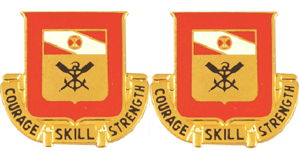 5th Engineering Battalion Distinctive Unit Insignia - Pair - Courage Skill Strength