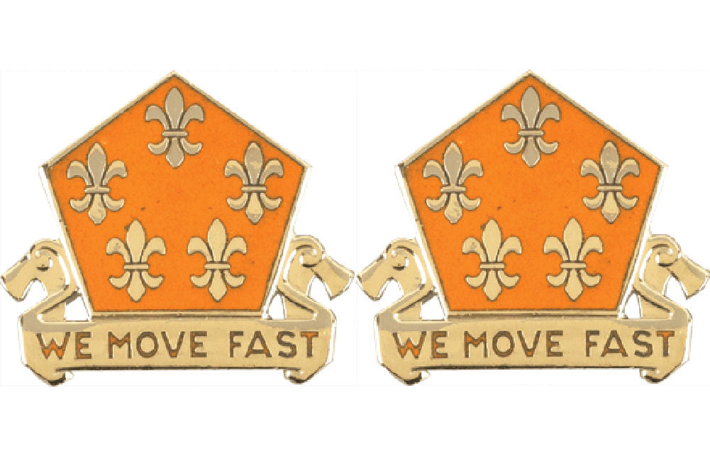 5th Signal Battalion Distinctive Unit Insignia - Pair - We Move Fast