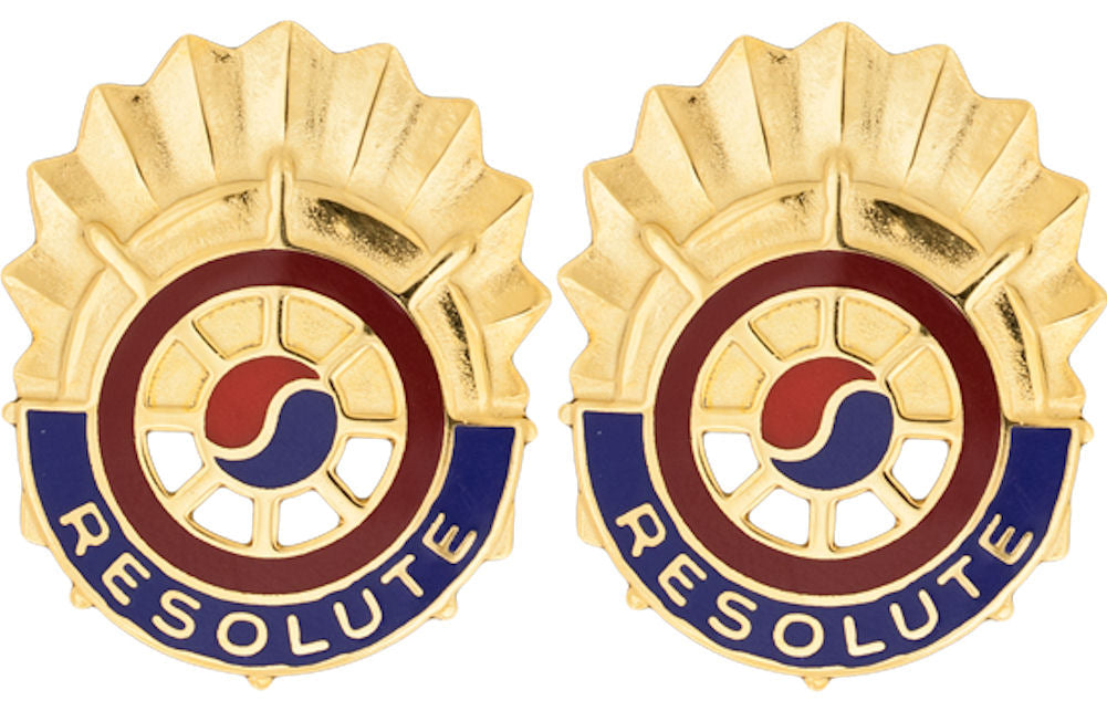 7th Transportation Group Distinctive Unit Insignia - Pair - Resolute