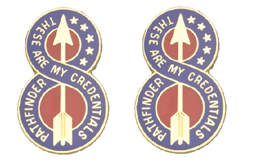 8th Infantry Division Distinctive Unit Insignia - Pair - These Are My Credentials Pathfinder