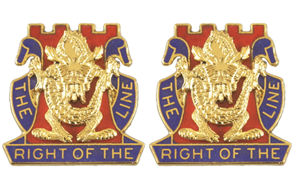 14th Infantry Distinctive Unit Insignia - Pair - THE RIGHT OF THE LINE