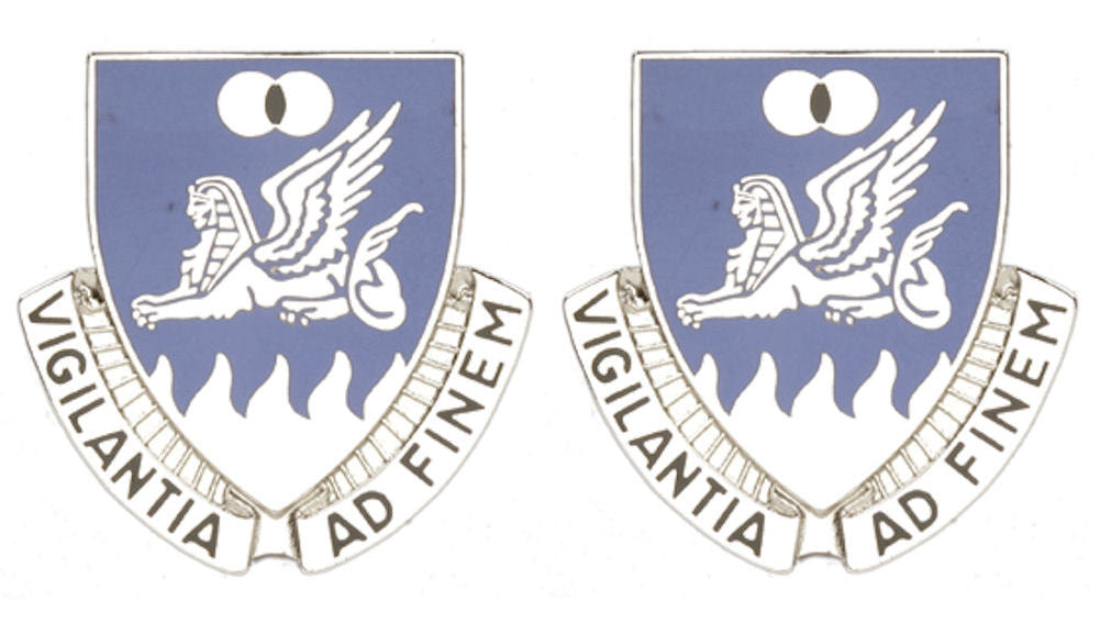 15th Military Intelligence Battalion Distinctive Unit Insignia - Pair - Vigilantia Ad Finem