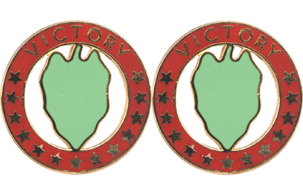 24th Infantry Division Distinctive Unit Insignia - Pair - Victory