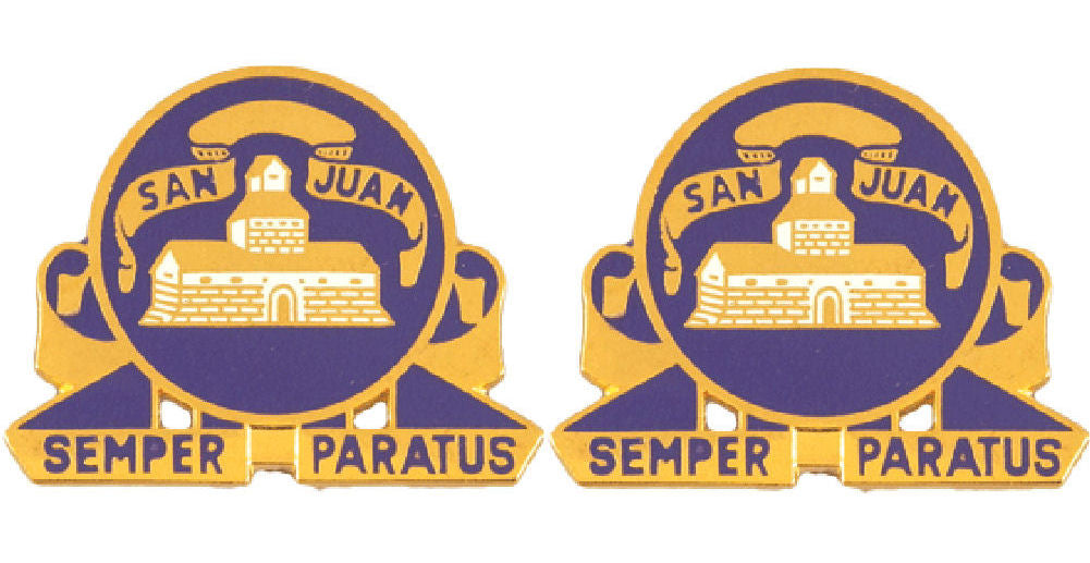 24th Infantry Regiment Distinctive Unit Insignia - Pair - Semper Paratus