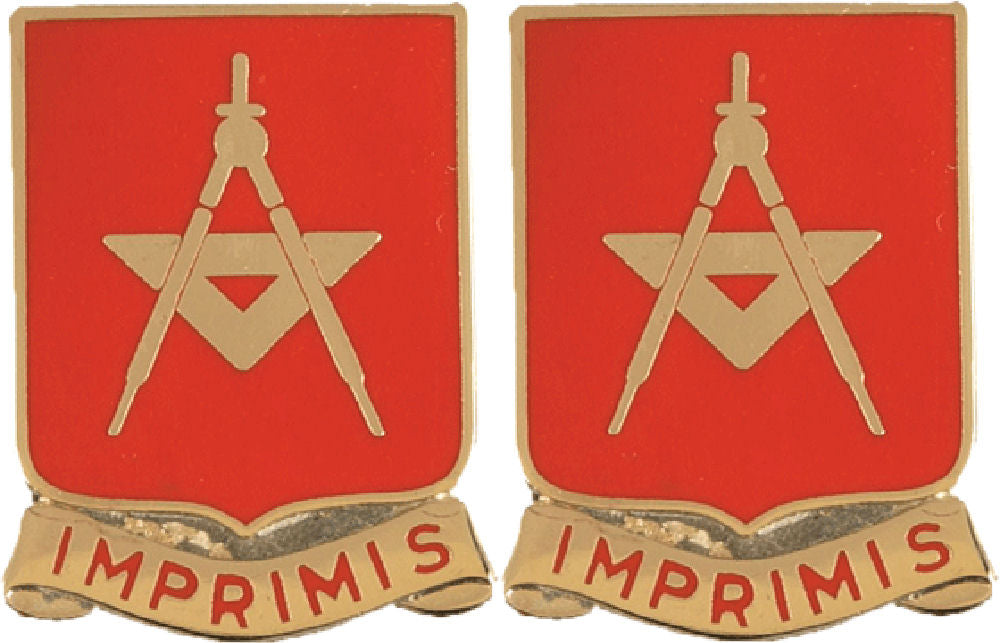 30th Engineering Battalion Distinctive Unit Insignia - Pair - Imprimis
