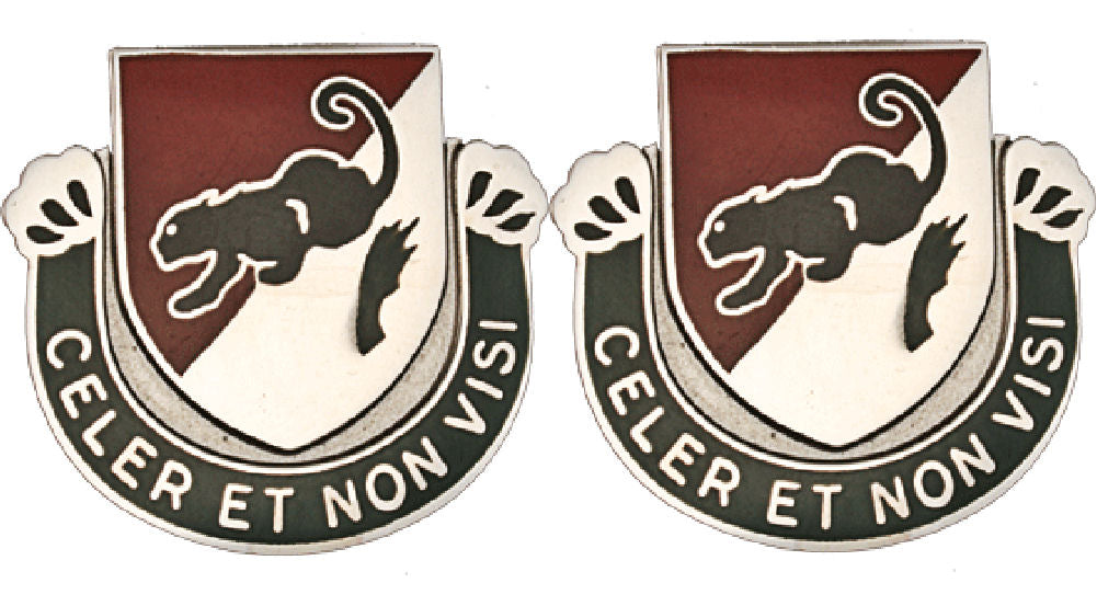31st Cavalry Regiment Distinctive Unit Insignia - Pair - Celer Et Non Visi