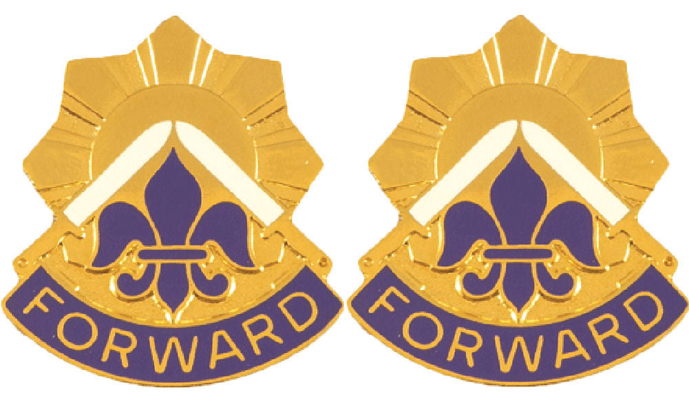 32nd Infantry Brigade Distinctive Unit Insignia - Pair - Forward