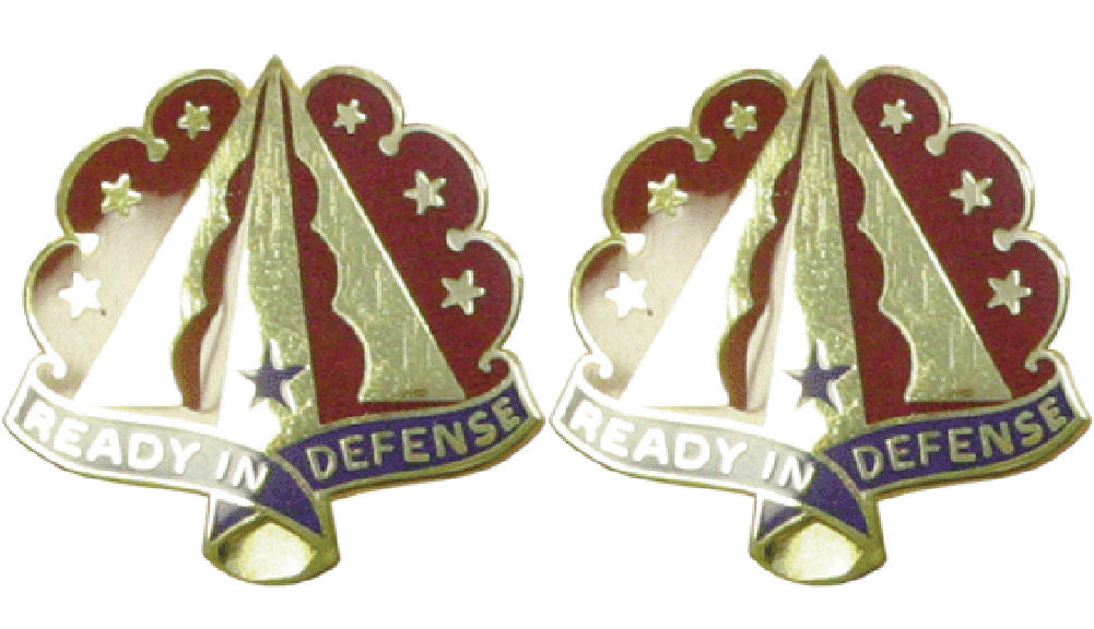 35th Air Defense Artillery Brigade Distinctive Unit Insignia - Pair - Ready In Defense