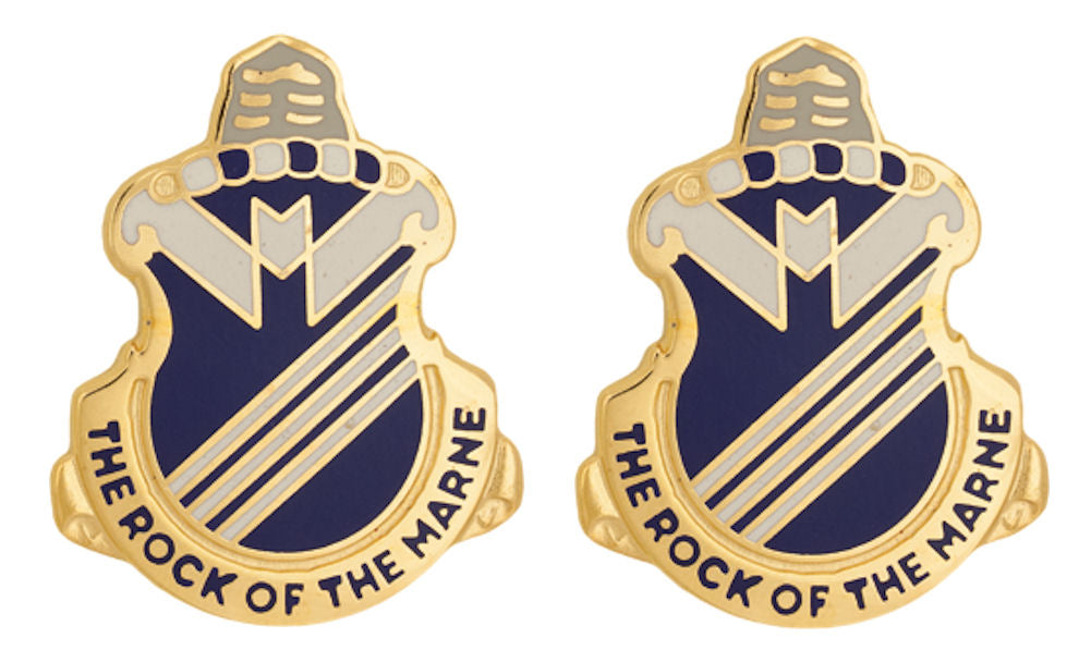 38th Infantry Distinctive Unit Insignia - Pair - The Rock Of The Marne