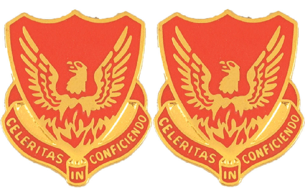 39th Field Artillery Distinctive Unit Insignia - Pair - Celeritas In Conficiendo