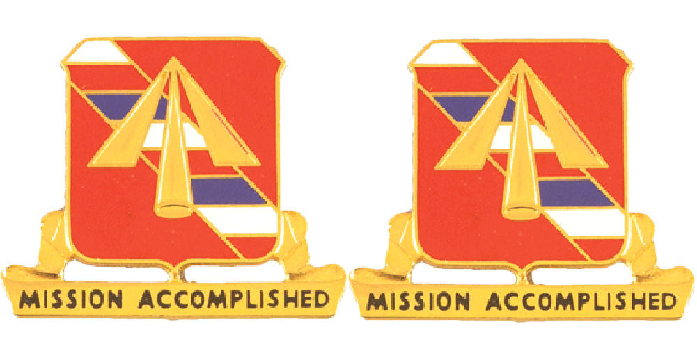 41st Field Artillery Distinctive Unit Insignia - Pair - Mission Accomplished