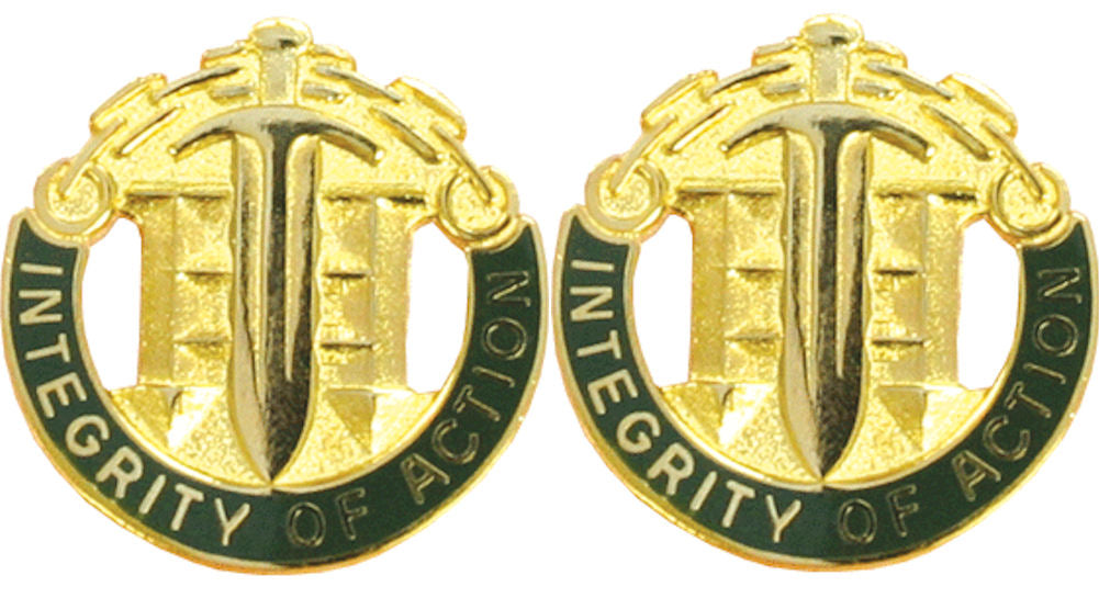 42nd Military Police MP Group Distinctive Unit Insignia - Pair - Integrity Of Action