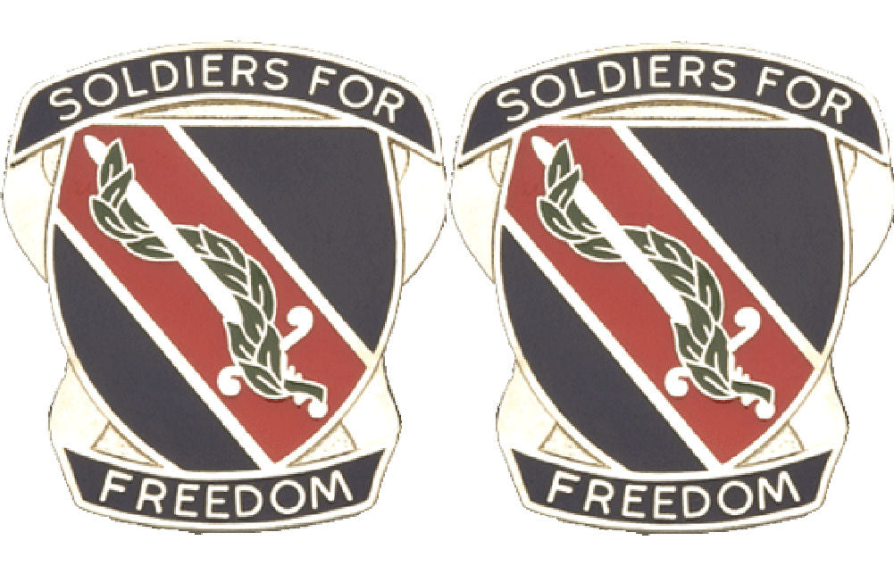 43rd Adjutant General Battalion Distinctive Unit Insignia - Pair - Soldiers For Freedom