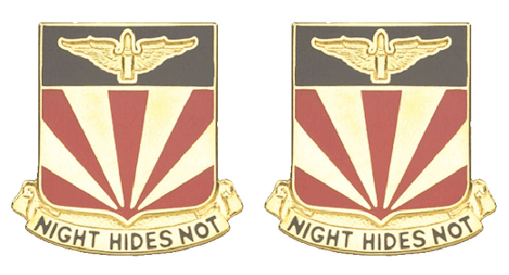 56th Air Defense Artillery Distinctive Unit Insignia - Pair - Night Hides Not