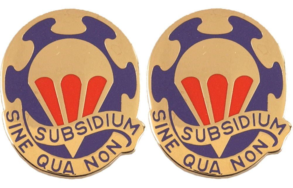 82nd Forward Support Battalion Distinctive Unit Insignia - Pair - Subsidium Sine Qua Non