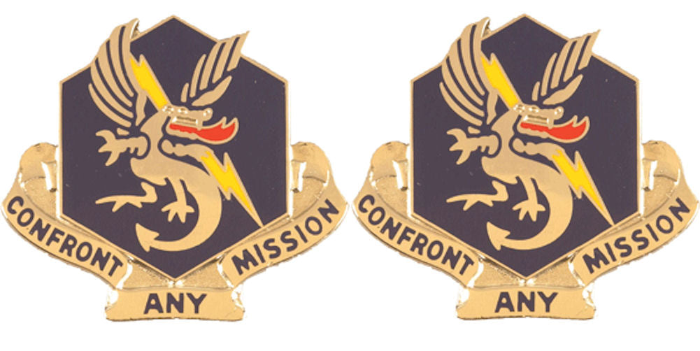 83rd Chemical Battalion Distinctive Unit Insignia - Pair - Confront Any Mission