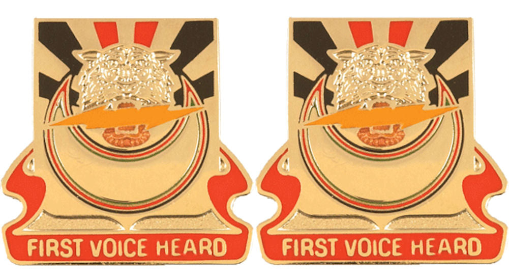 86th Signal Battalion Distinctive Unit Insignia - Pair - First Voice Heard