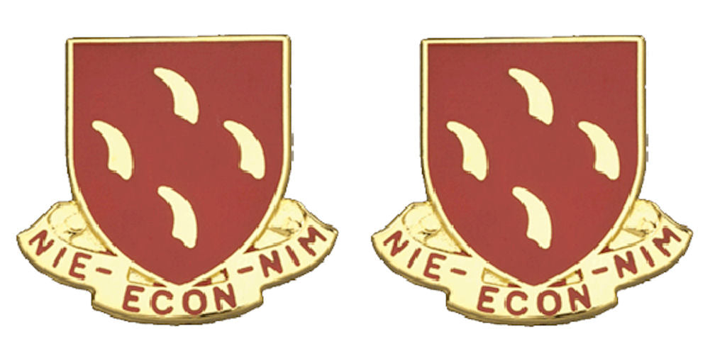 95th Regiment Distinctive Unit Insignia - Pair - Nie-Econ-Nim