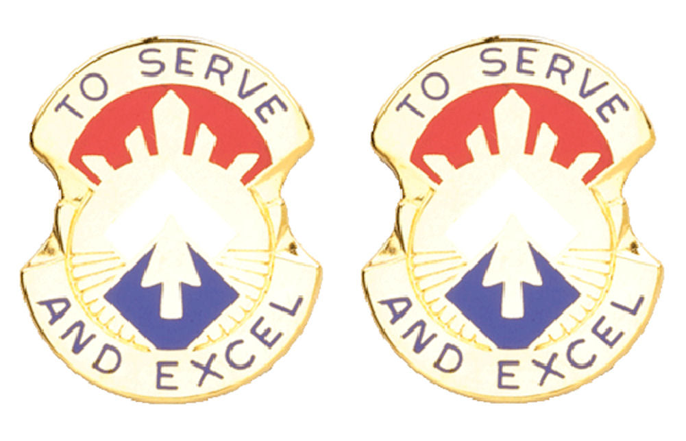96th Army Reserve Command (ARCOM) Distinctive Unit Insignia - Pair - To Serve And Excel