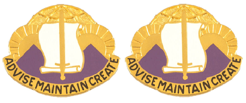 96th Civil Affairs Distinctive Unit Insignia - Pair - Advise Maintain Create