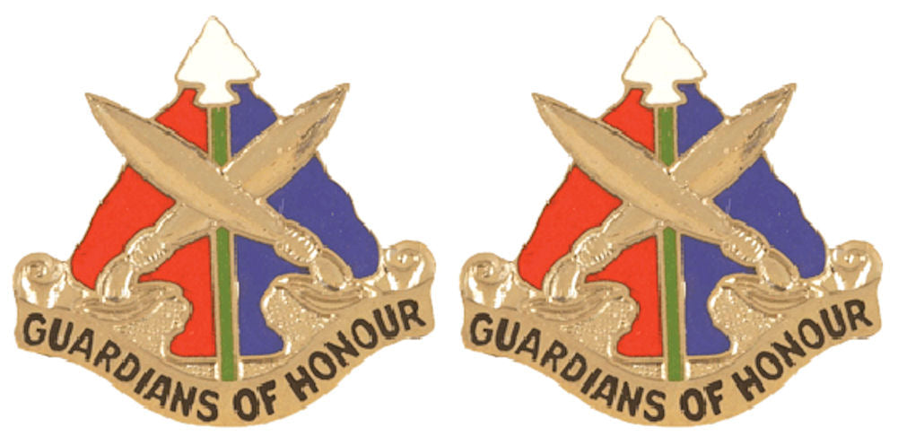 112th Military Police MP Battalion Distinctive Unit Insignia - Pair - GUARDIANS OF HONOUR