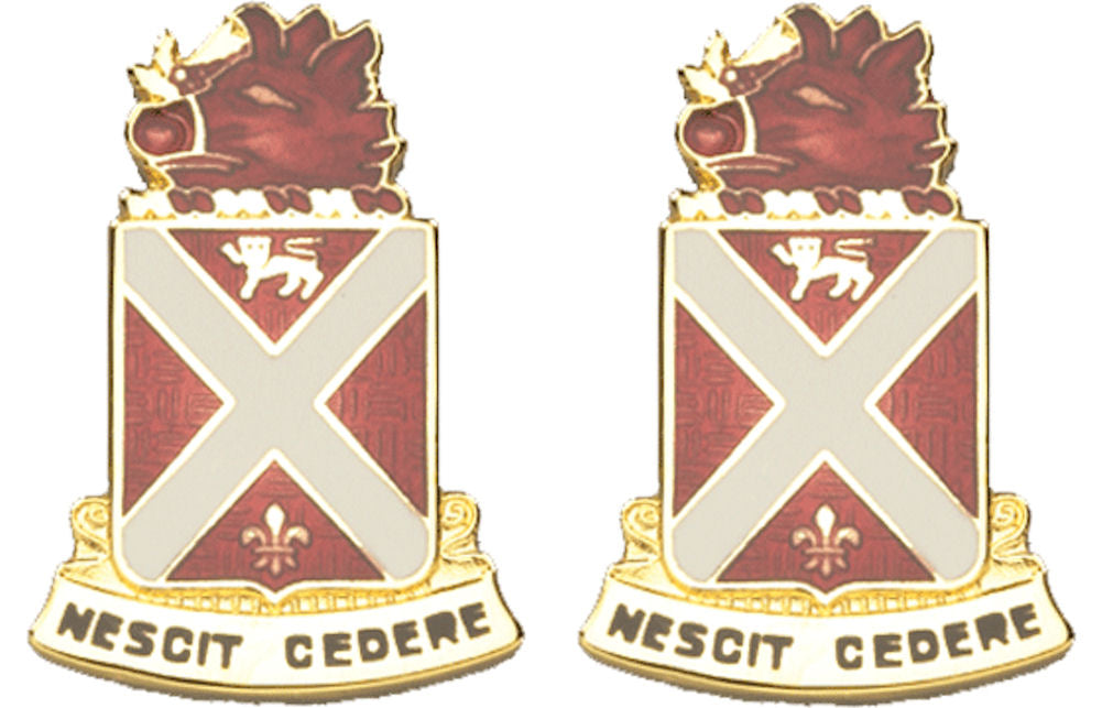 118th Artillery Georgia Distinctive Unit Insignia - Pair - NESCIT CEDERE