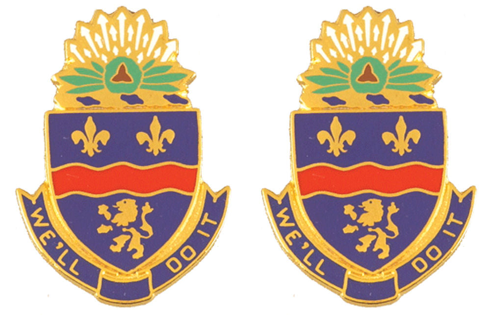148th Infantry Battalion Distinctive Unit Insignia - Pair - WE'LL DO IT