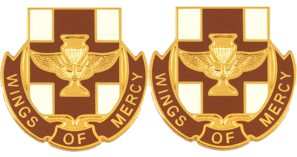 151st Medical Battalion Distinctive Unit Insignia - Pair - WINGS OF MERCY