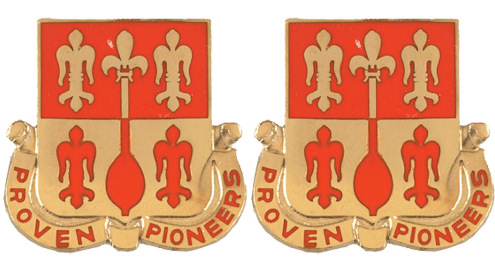 299th ENGINEER BATTALION Distinctive Unit Insignia - Pair