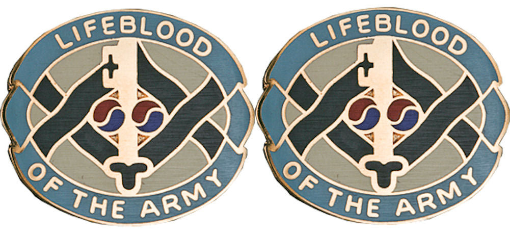 325th QUARTERMASTER BATTALION Distinctive Unit Insignia - Pair