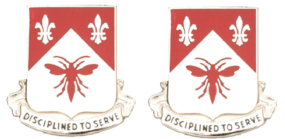 505th ENGINEER BATTALION Distinctive Unit Insignia - Pair - DISCIPLINED TO SERVE