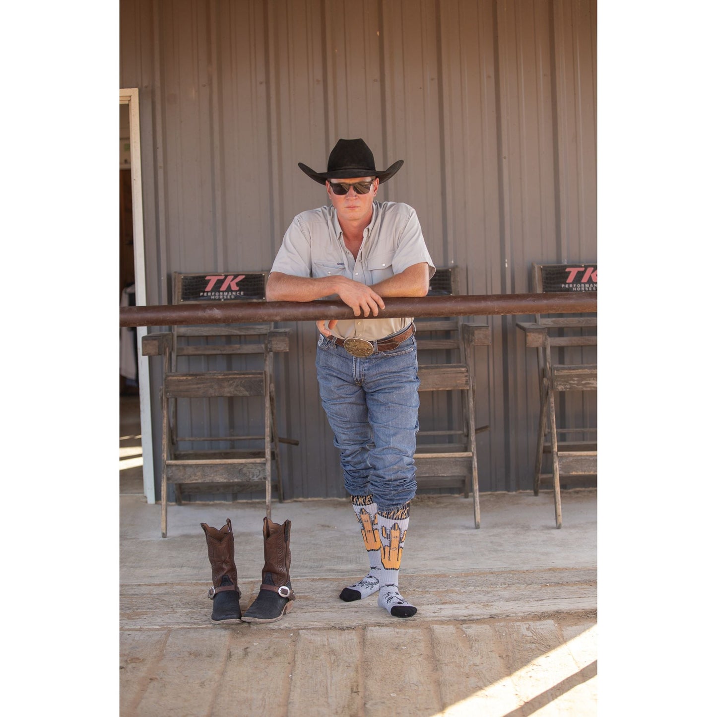 Bad Cowgirl Co. Middle of Mojave Performance Boot Socks