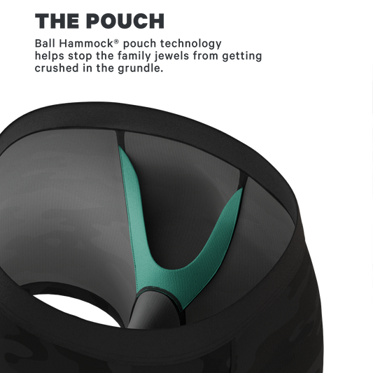 The Darkside | Black Camouflage Fart Proof Ball Hammock® Pouch Underwear
