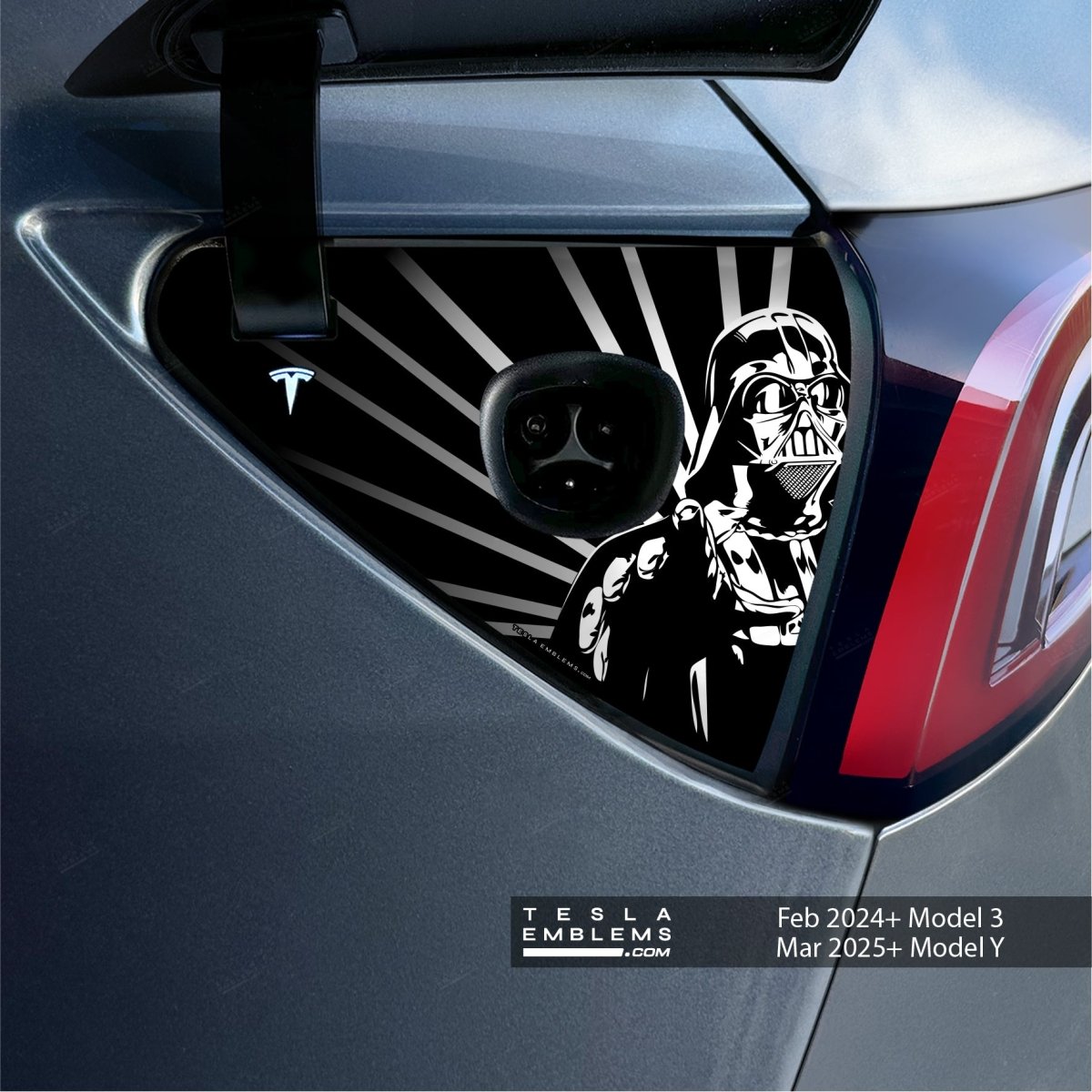 Darth Vader Tesla Charge Port Wrap | Model Y