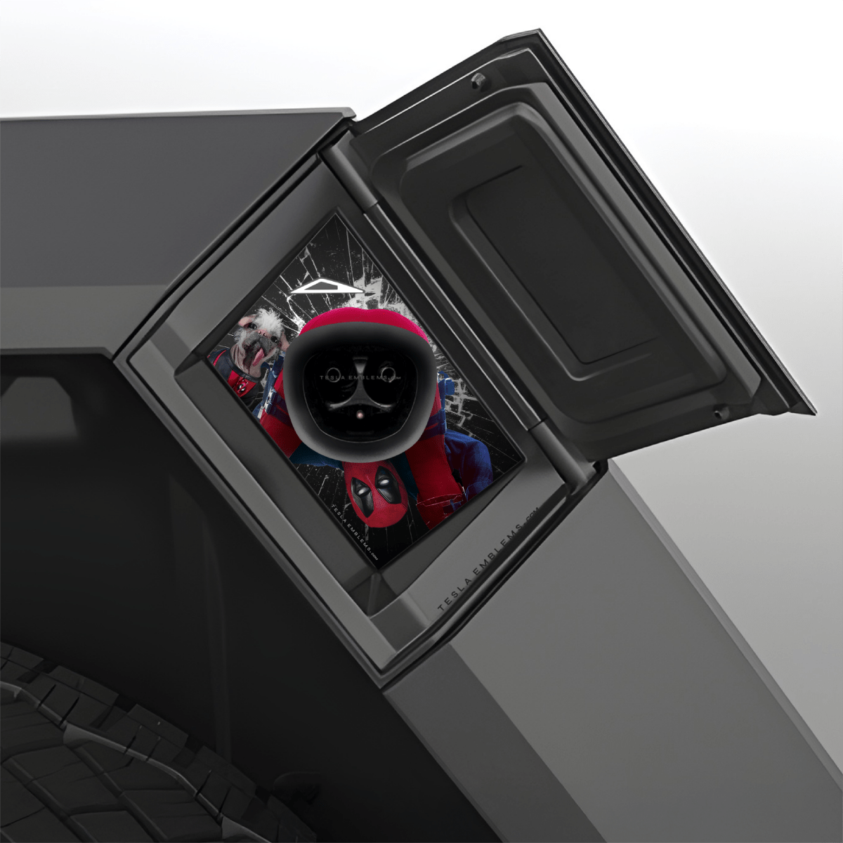Deadpool Cheeky Charging Tesla Charge Port Wrap | Cybertruck