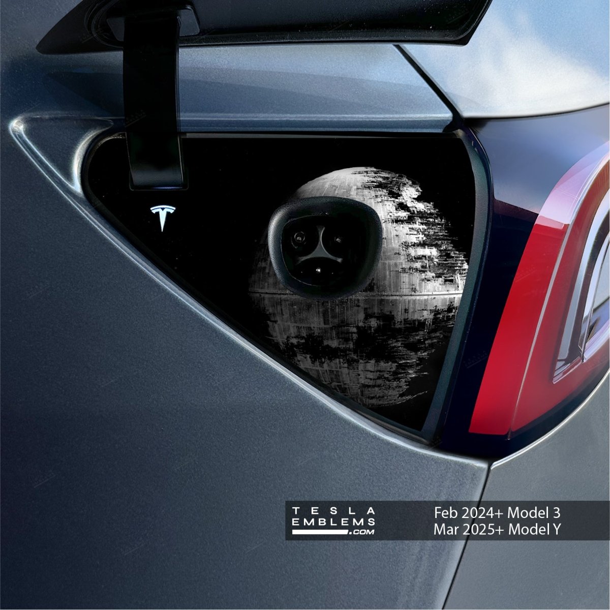 Death Star Tesla Charge Port Wrap | Model 3
