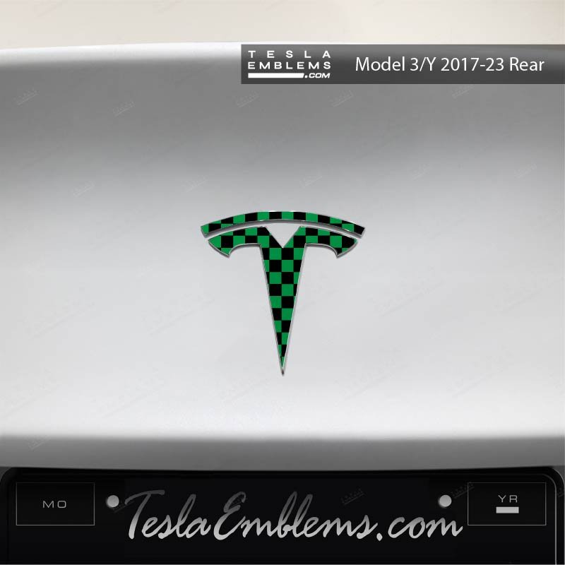 Demon Slayer Tanjiro Tesla Emblem Decals (Front + Back) | Model Y
