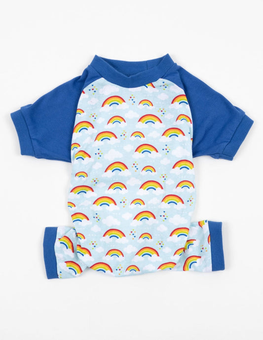 Dog Blue Rainbow Pajamas